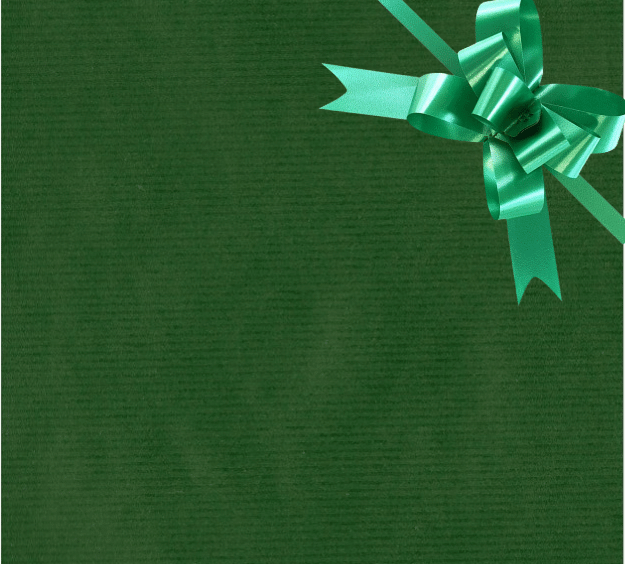 Green Kraft Wrapping Paper